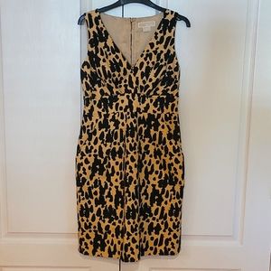 Michael Kors Leopard Print Sheath Dress